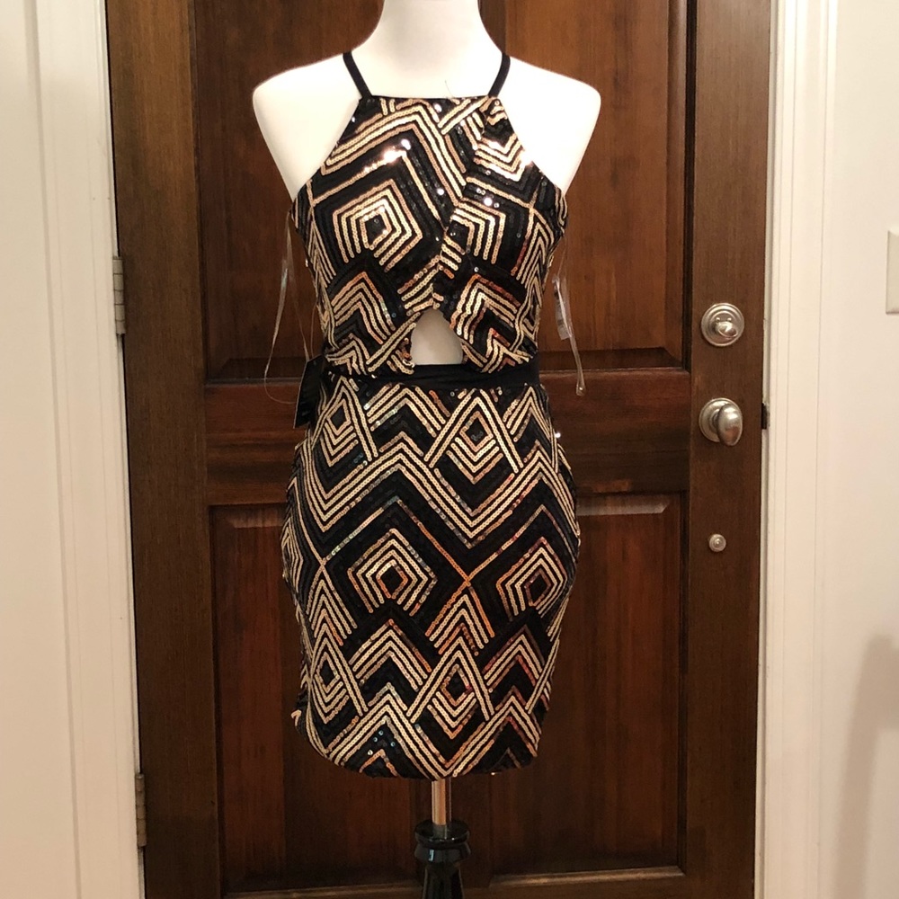 Sexy, sophisticated, glitter dress